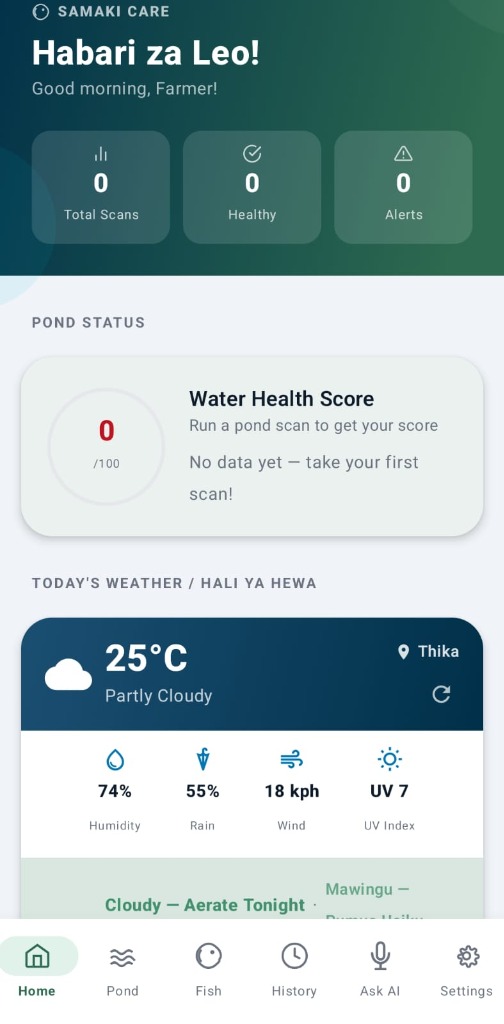 Samaki Care app screenshot
